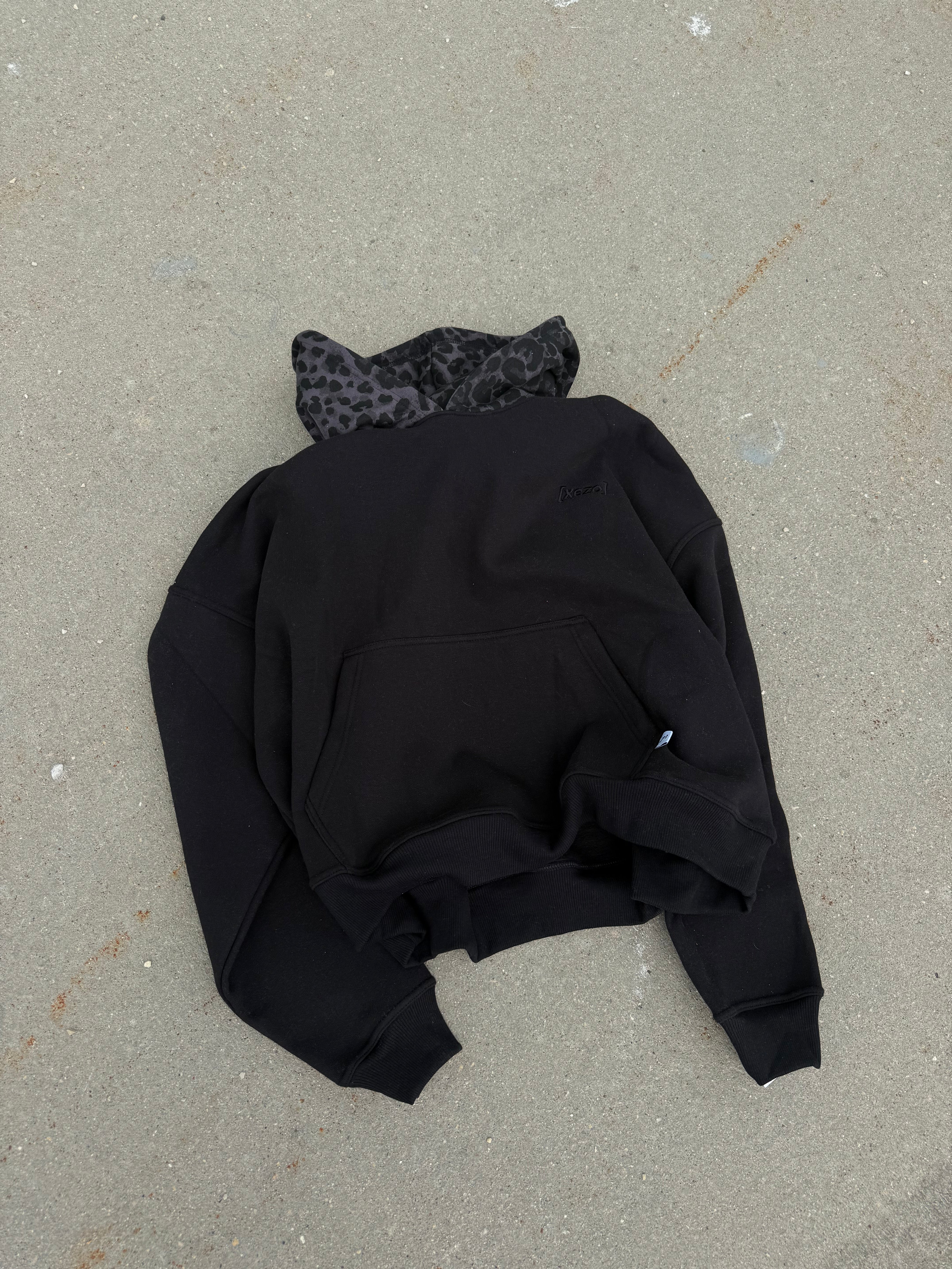 Onyx Cheetah 2 Tone Hoodie