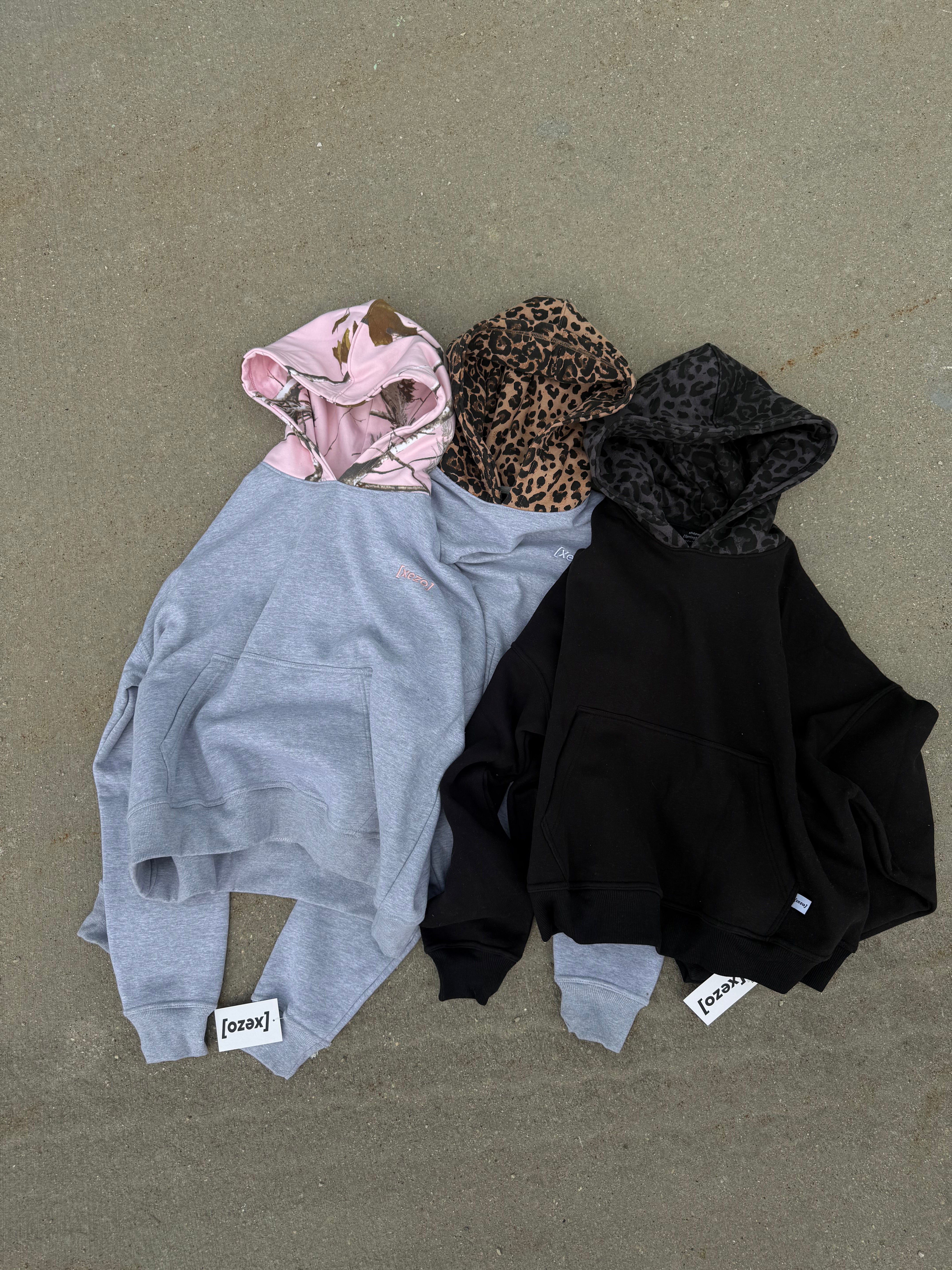 Onyx Cheetah 2 Tone Hoodie